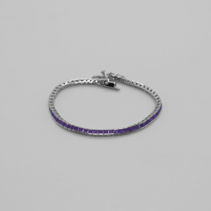 Linear Elegance Tennis Bracelet