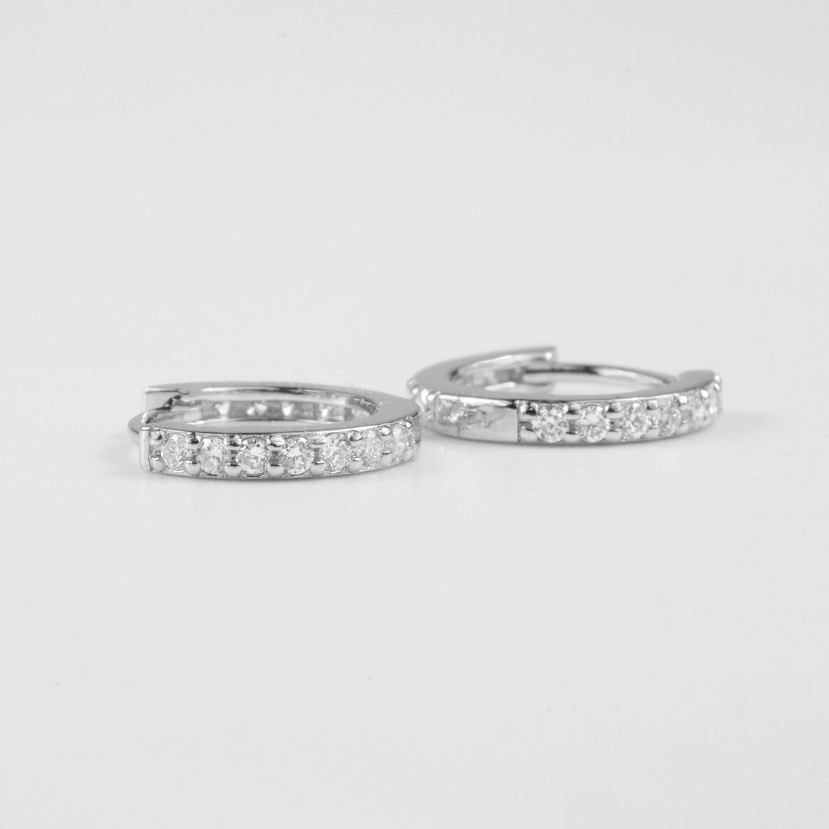 Linear Luxe Sterling Silver Lab-Grown Diamond Studs