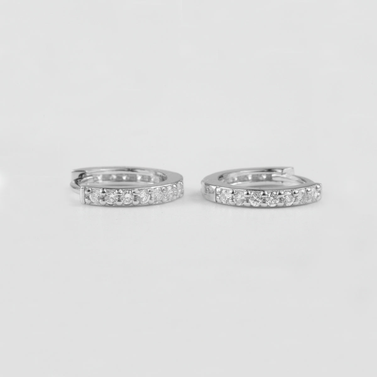 Linear Luxe Sterling Silver Lab-Grown Diamond Studs