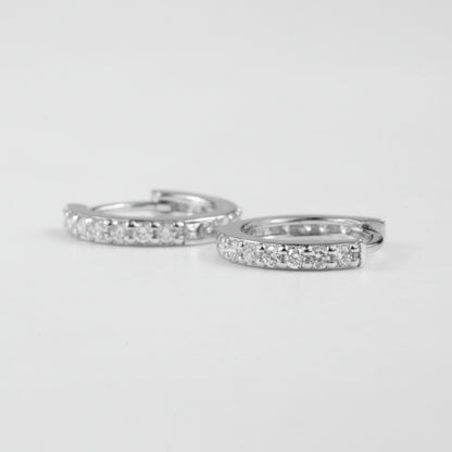 Linear Luxe Sterling Silver Lab-Grown Diamond Studs