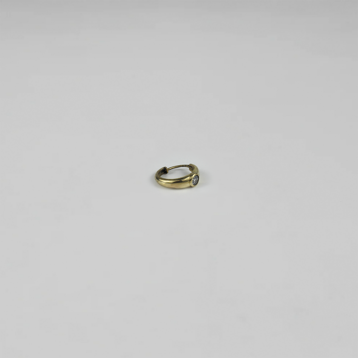 Lumen Brass Crystal Hoop