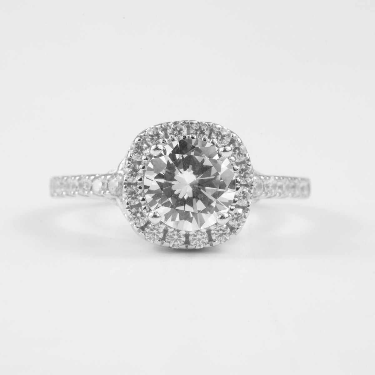 Majestic Sparkle Halo Ring