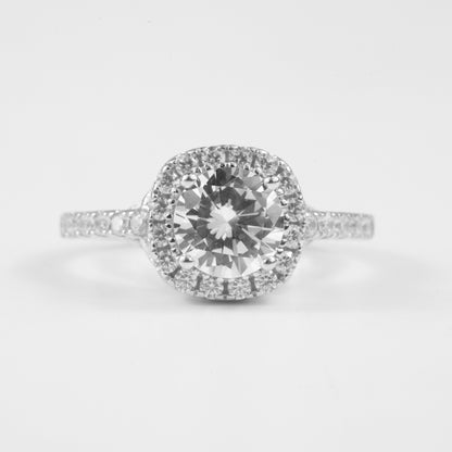Majestic Sparkle Halo Ring