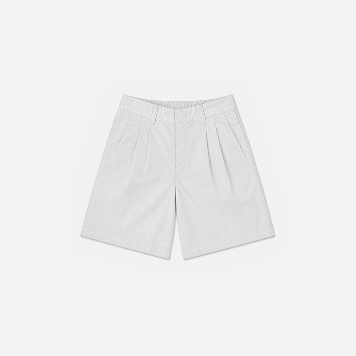 Off-White Pleated Twill Shorts