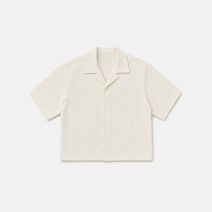 Off-White Textured Resort Shirt