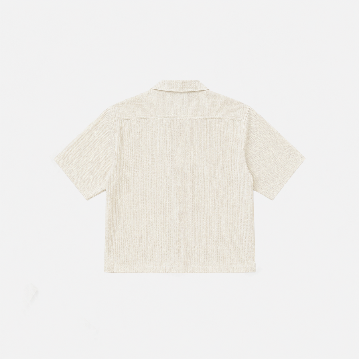 Off-White Textured Resort Shirt