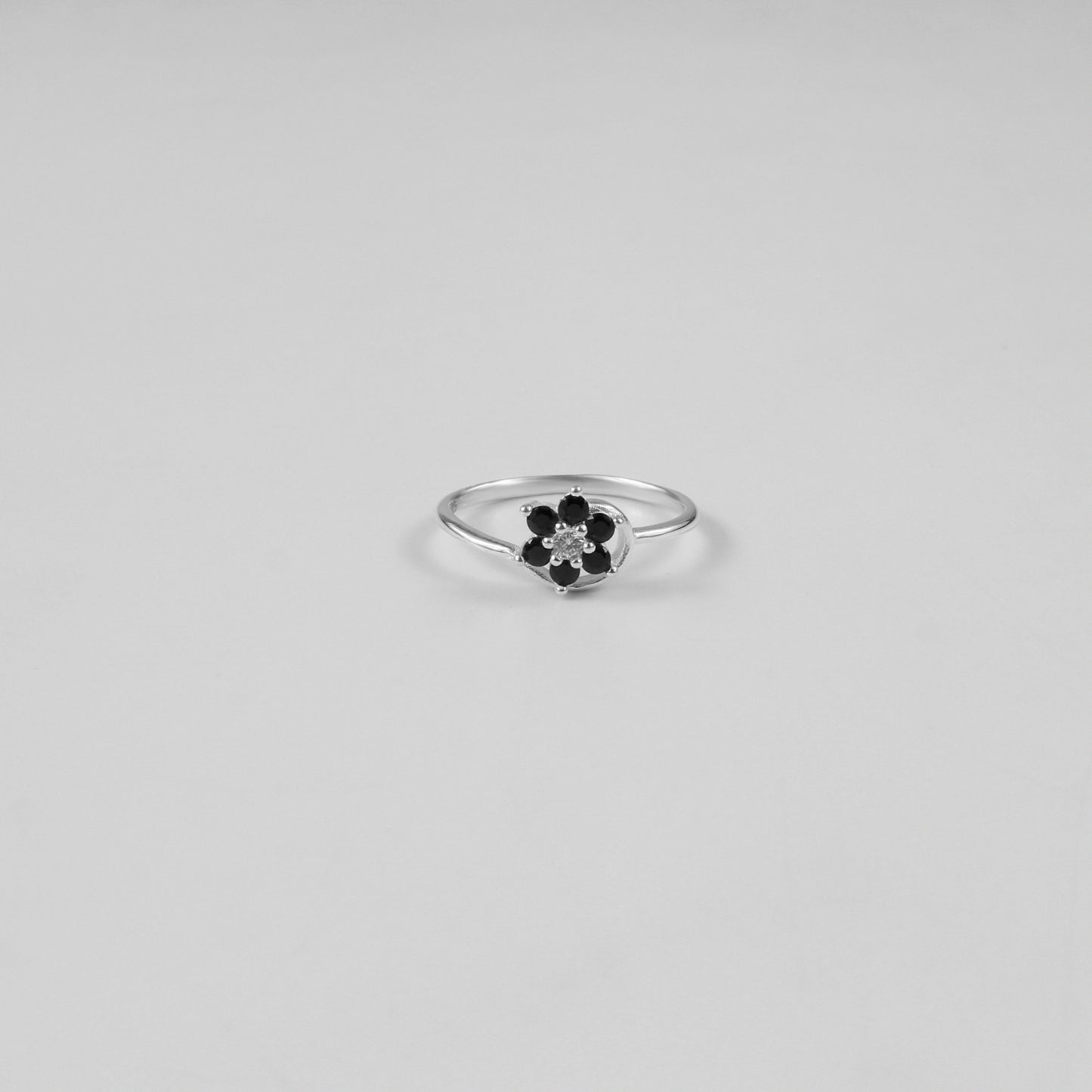 Onyx Bloom Ring