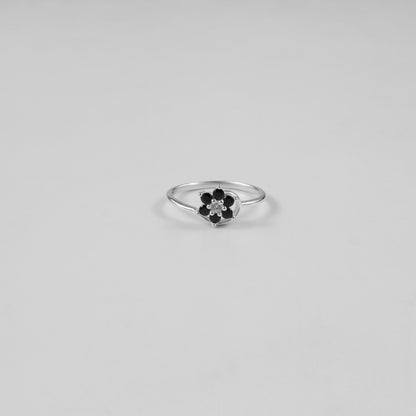 Onyx Bloom Ring