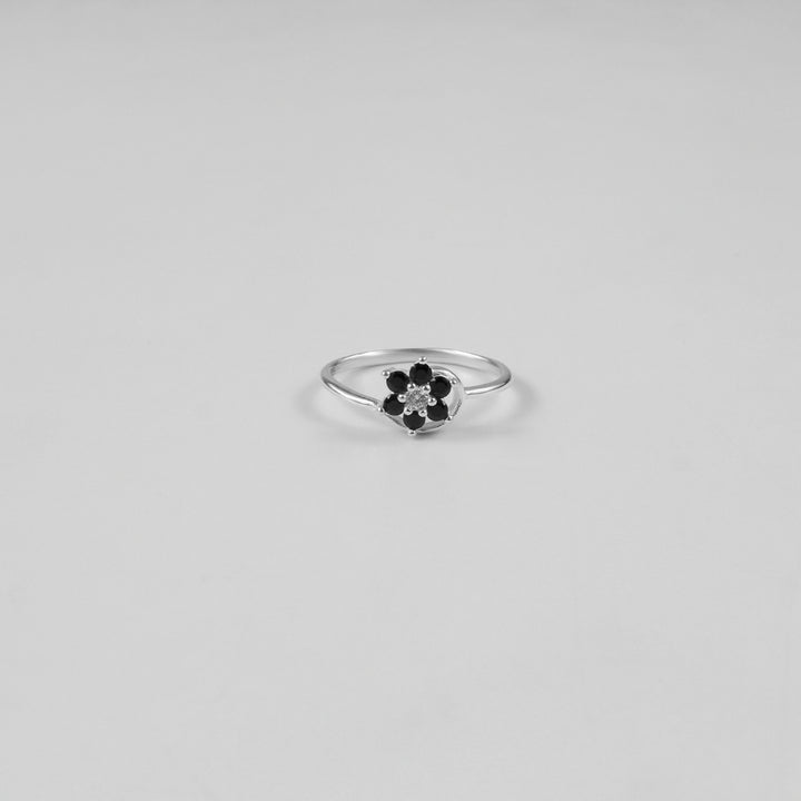 Onyx Bloom Ring