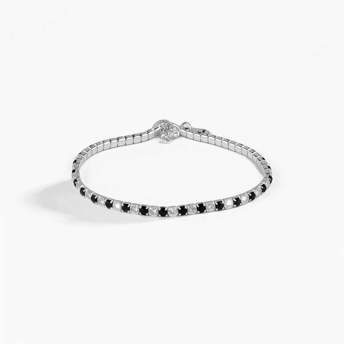 Onyx & Starlight Tennis Bracelet