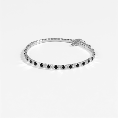 Onyx & Starlight Tennis Bracelet