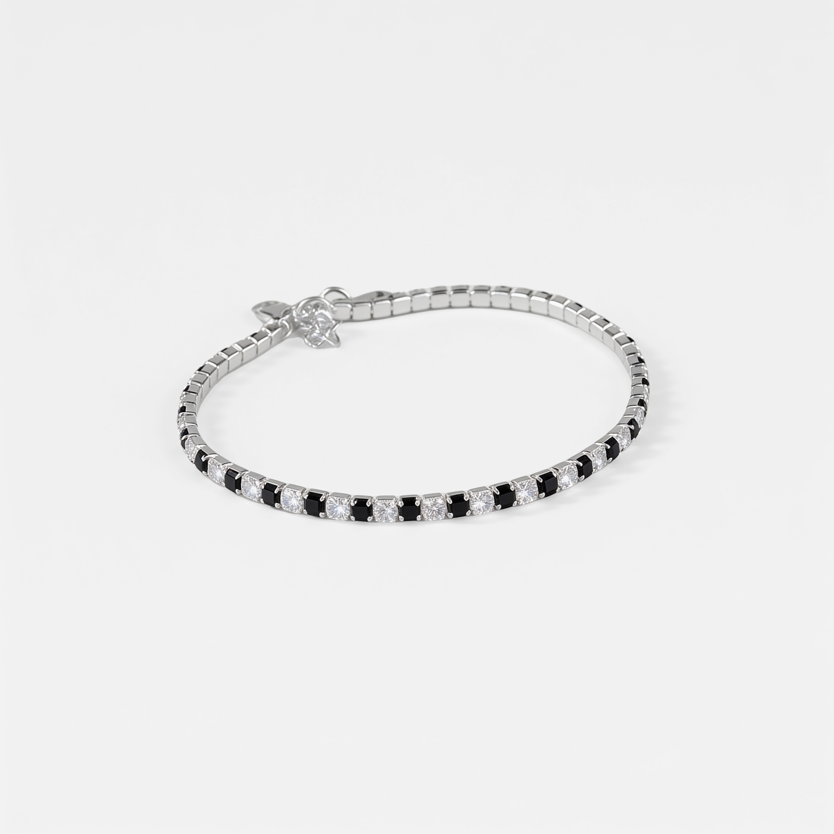 Onyx & Starlight Tennis Bracelet