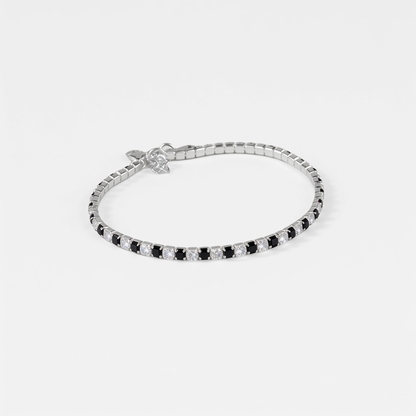 Onyx & Starlight Tennis Bracelet