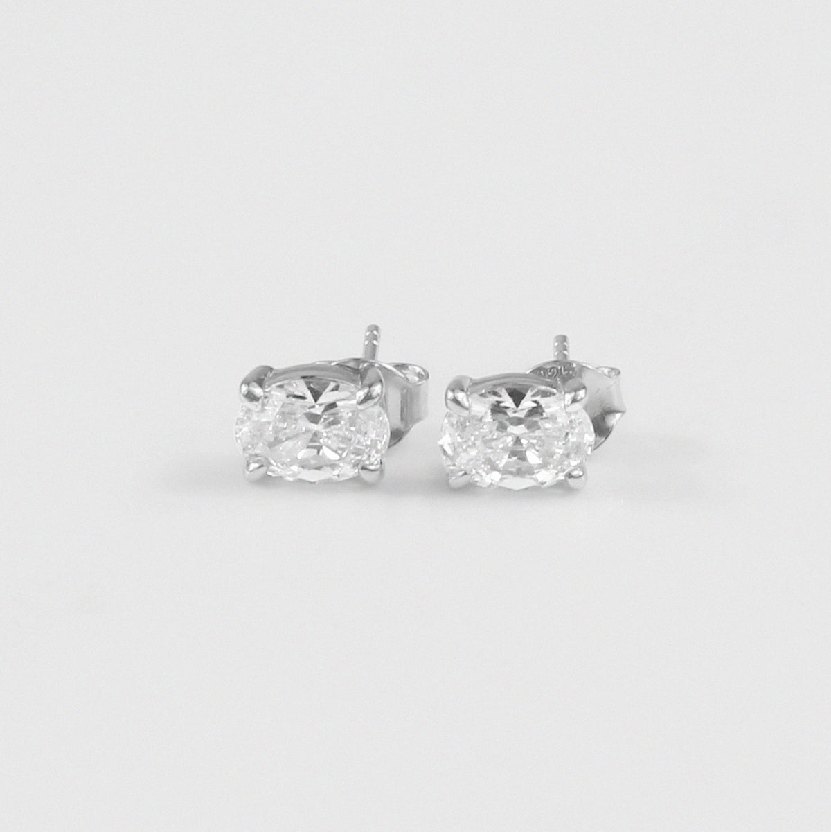 Oval Solitaire Studs
