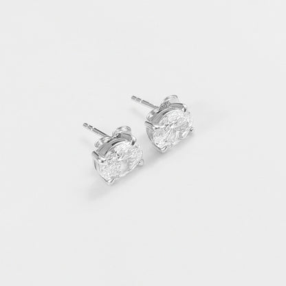 Oval Solitaire Studs