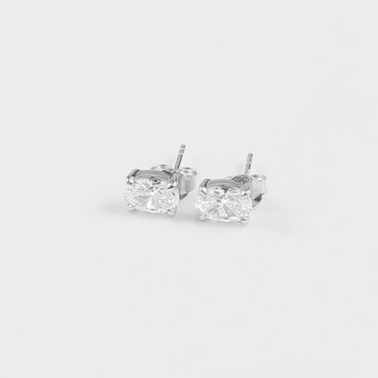 Oval Solitaire Studs