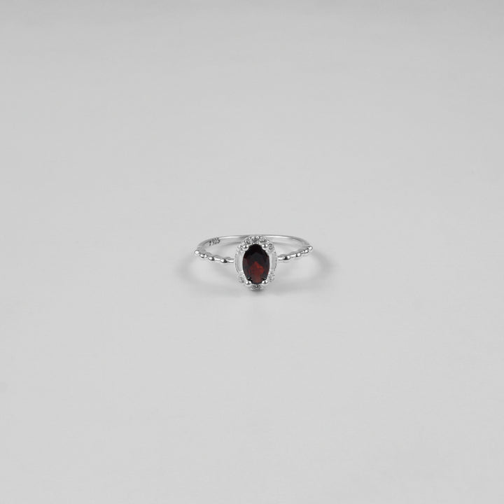 Oxblood Oval Ring