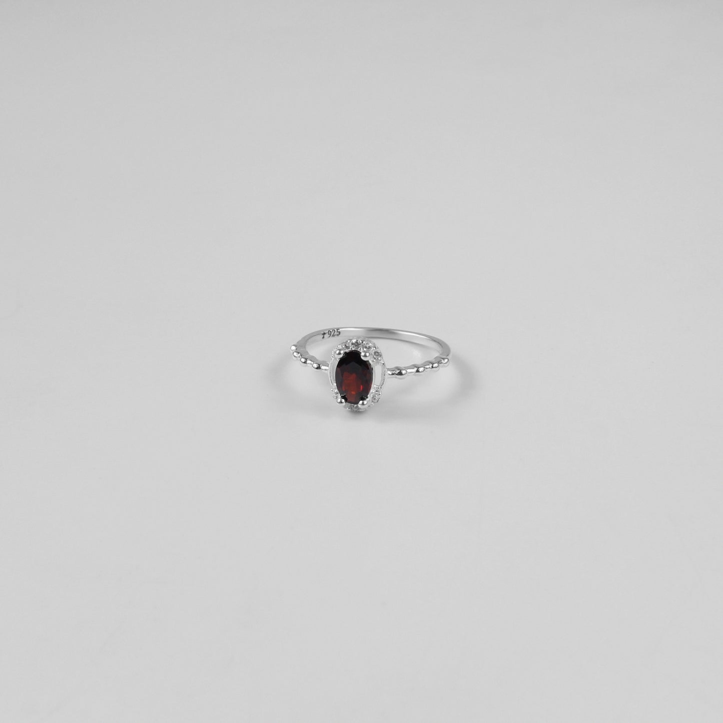 Oxblood Oval Ring