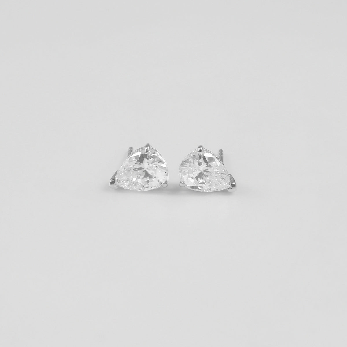 Pear Gemstone Ear Studs