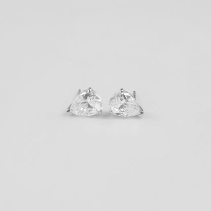 Pear Gemstone Ear Studs