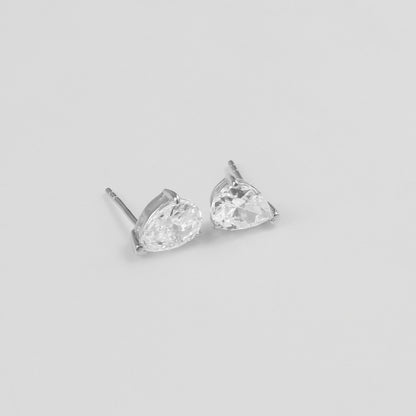 Pear Gemstone Ear Studs