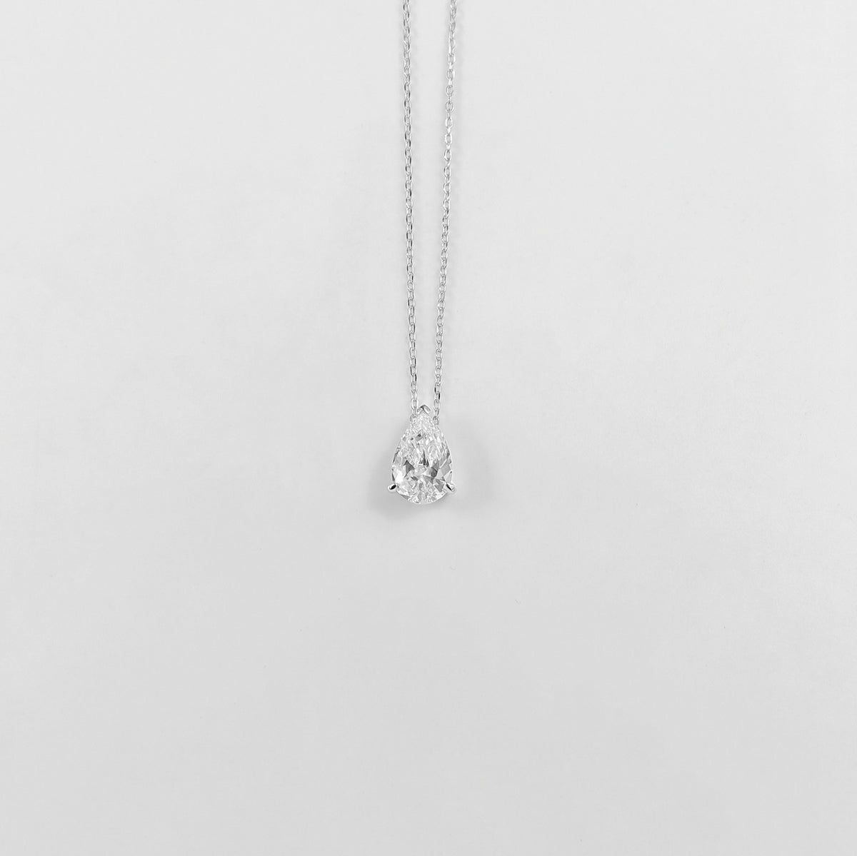 Pear Gemstone Necklace