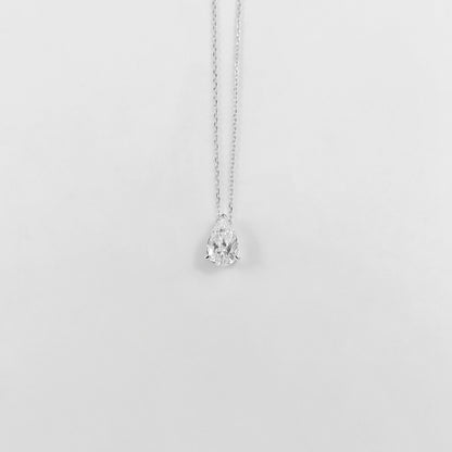 Pear Gemstone Necklace