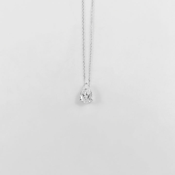 Pear Gemstone Necklace