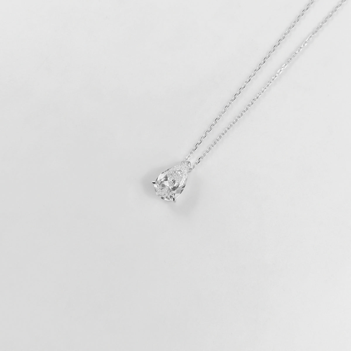 Pear Gemstone Necklace