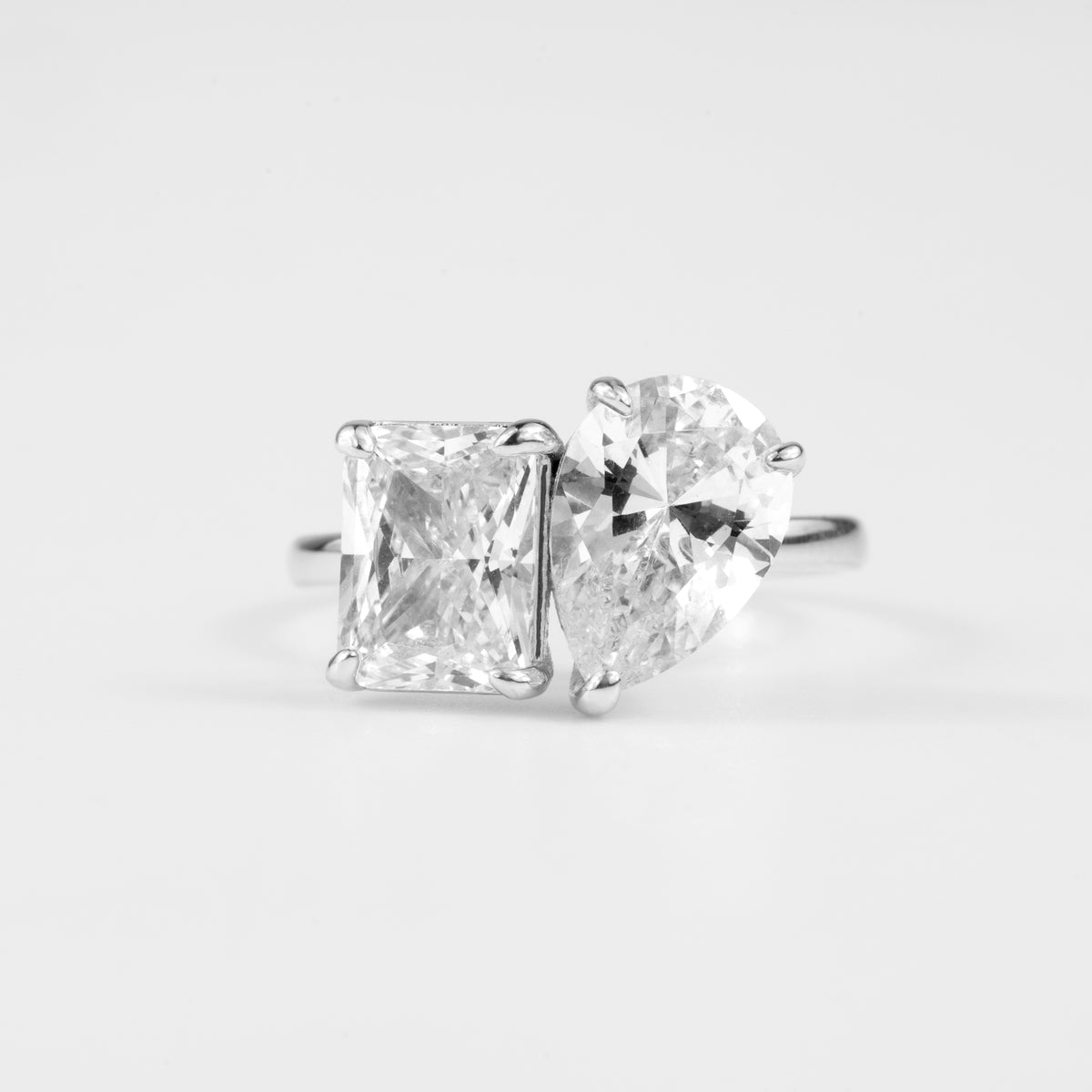 Pear & Emerald Cut Ring