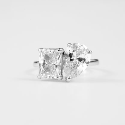 Pear & Emerald Cut Ring