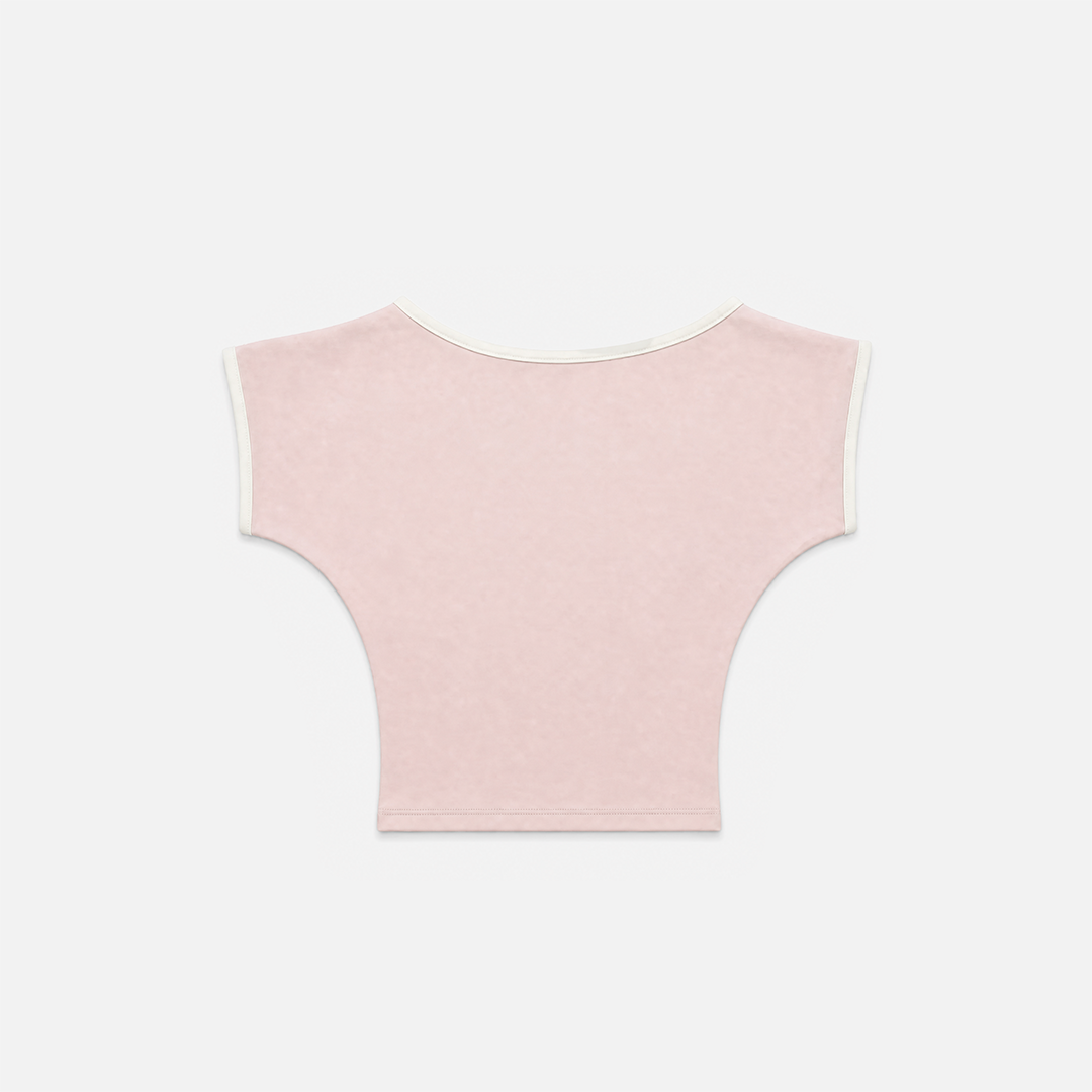 Pink off shoulder top