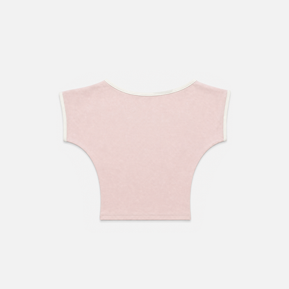 Pink off shoulder top