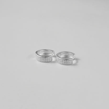 Radiant Facet Hoops