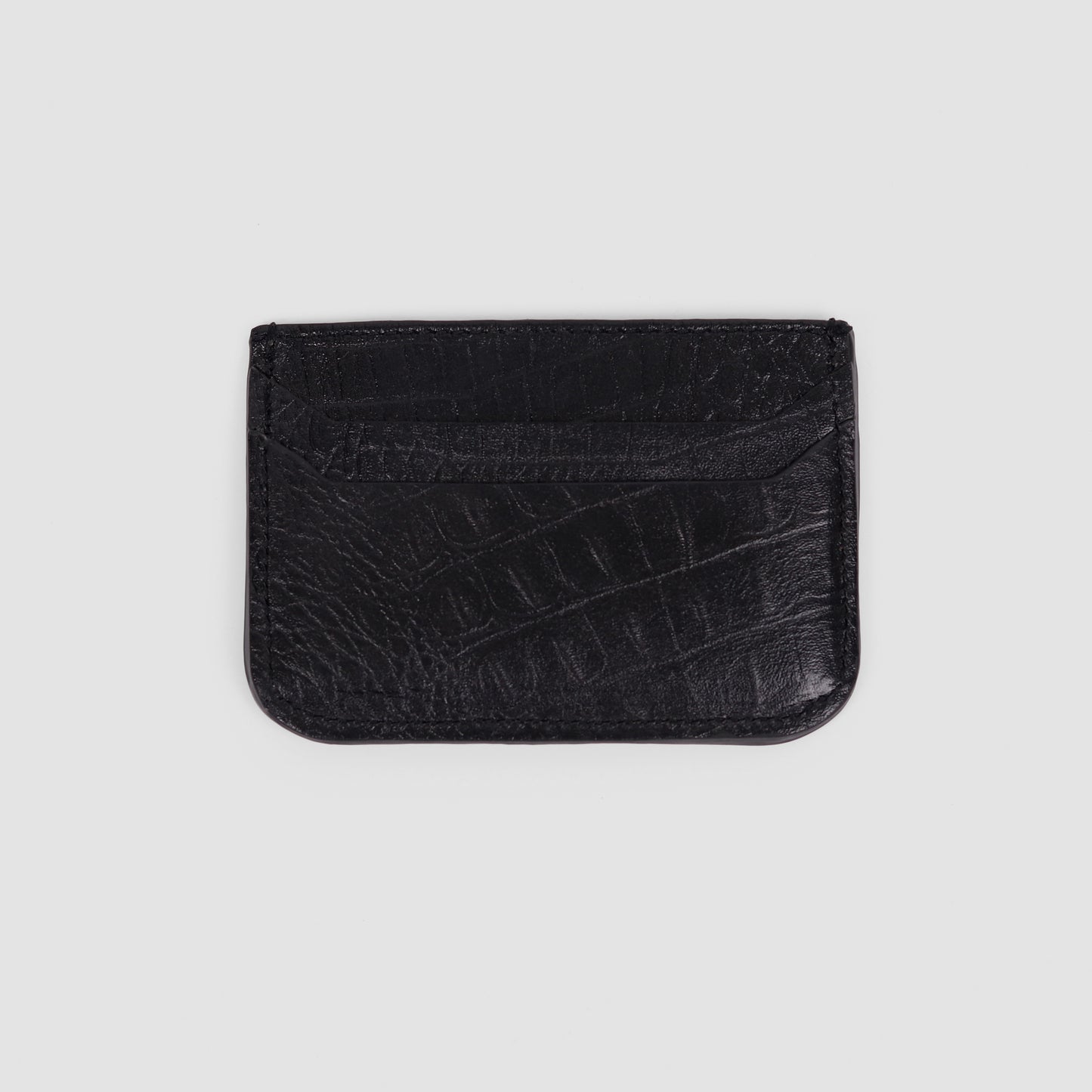 Regal CrocLine Card Holder (Black)