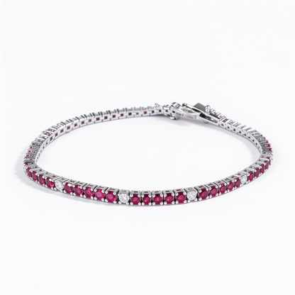 Rouge & Frost Tennis Bracelet