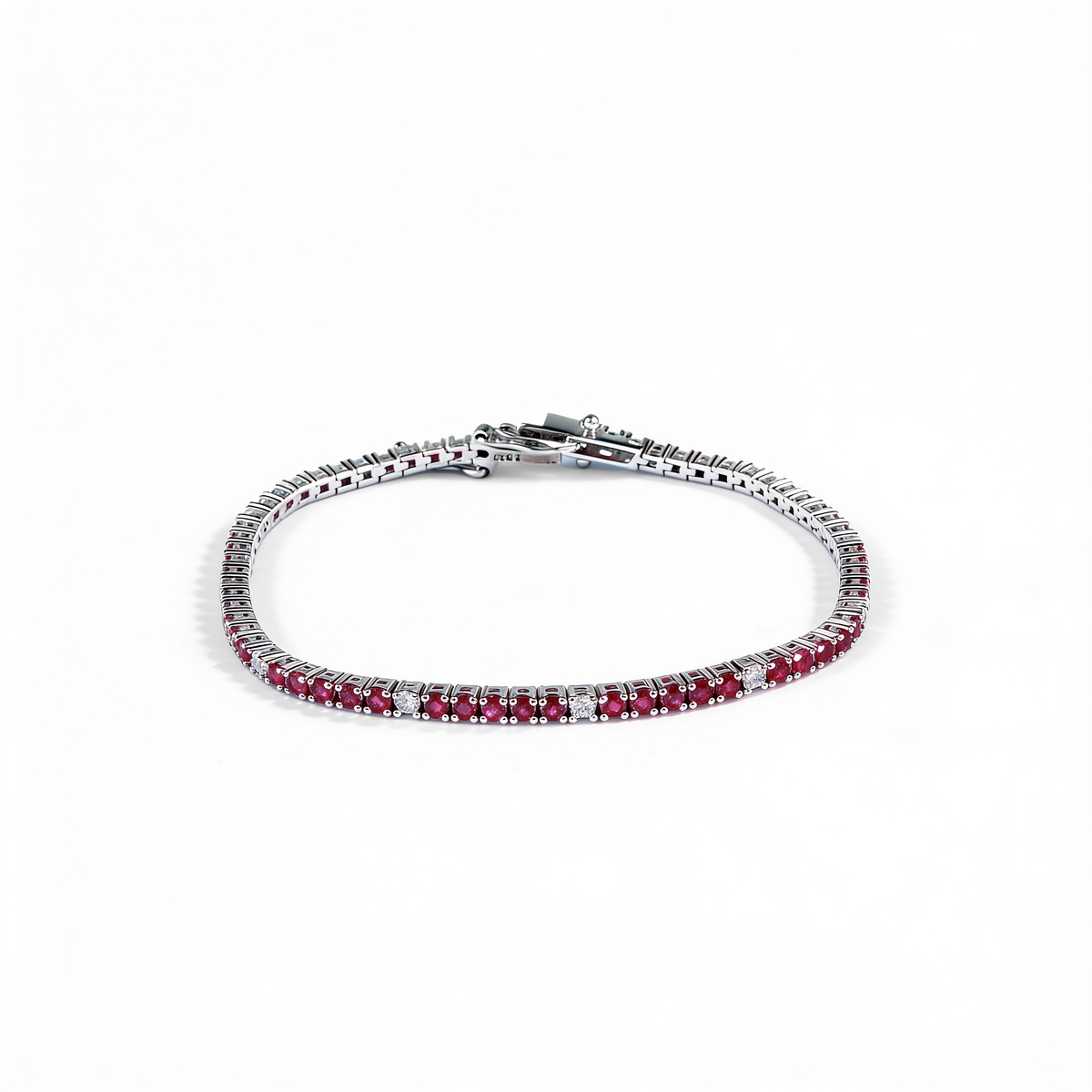 Rouge & Frost Tennis Bracelet