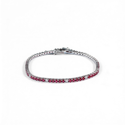 Rouge & Frost Tennis Bracelet