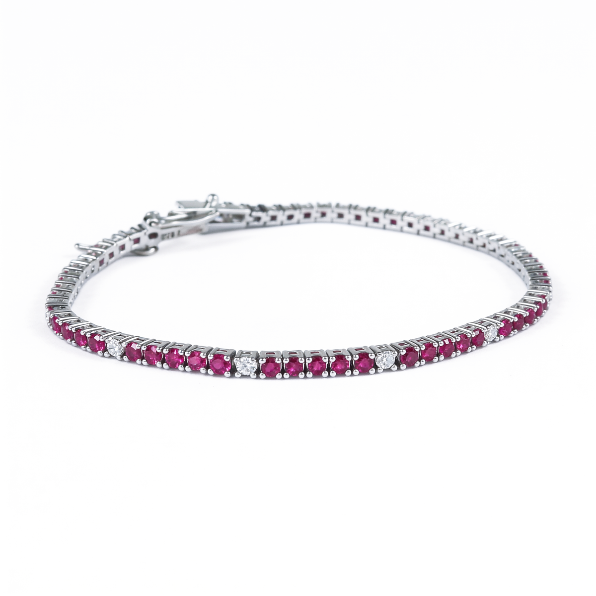 Rouge & Frost Tennis Bracelet