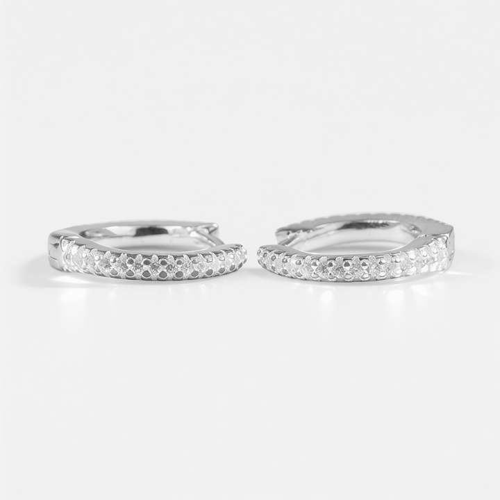 Round Sparkle Hoops