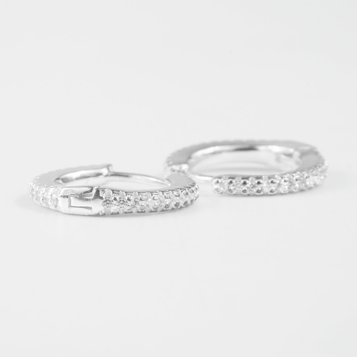 Round Sparkle Hoops