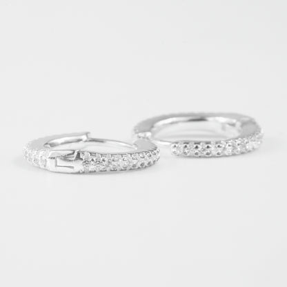 Round Sparkle Hoops
