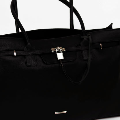 Sable Grain City Leather Bag