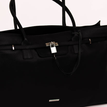Sable Grain City Leather Bag