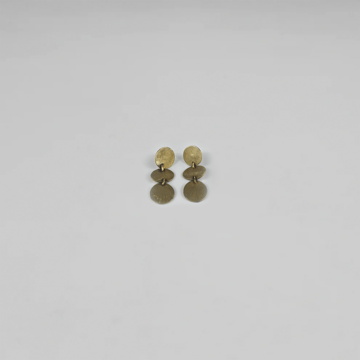 Solstice Tiered Disc Earrings