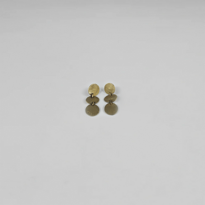 Solstice Tiered Disc Earrings