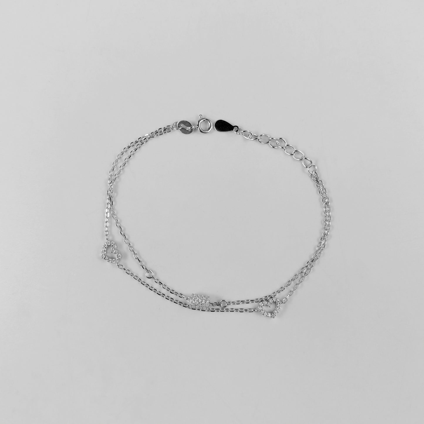 Sparkling Heart Harmony Bracelet