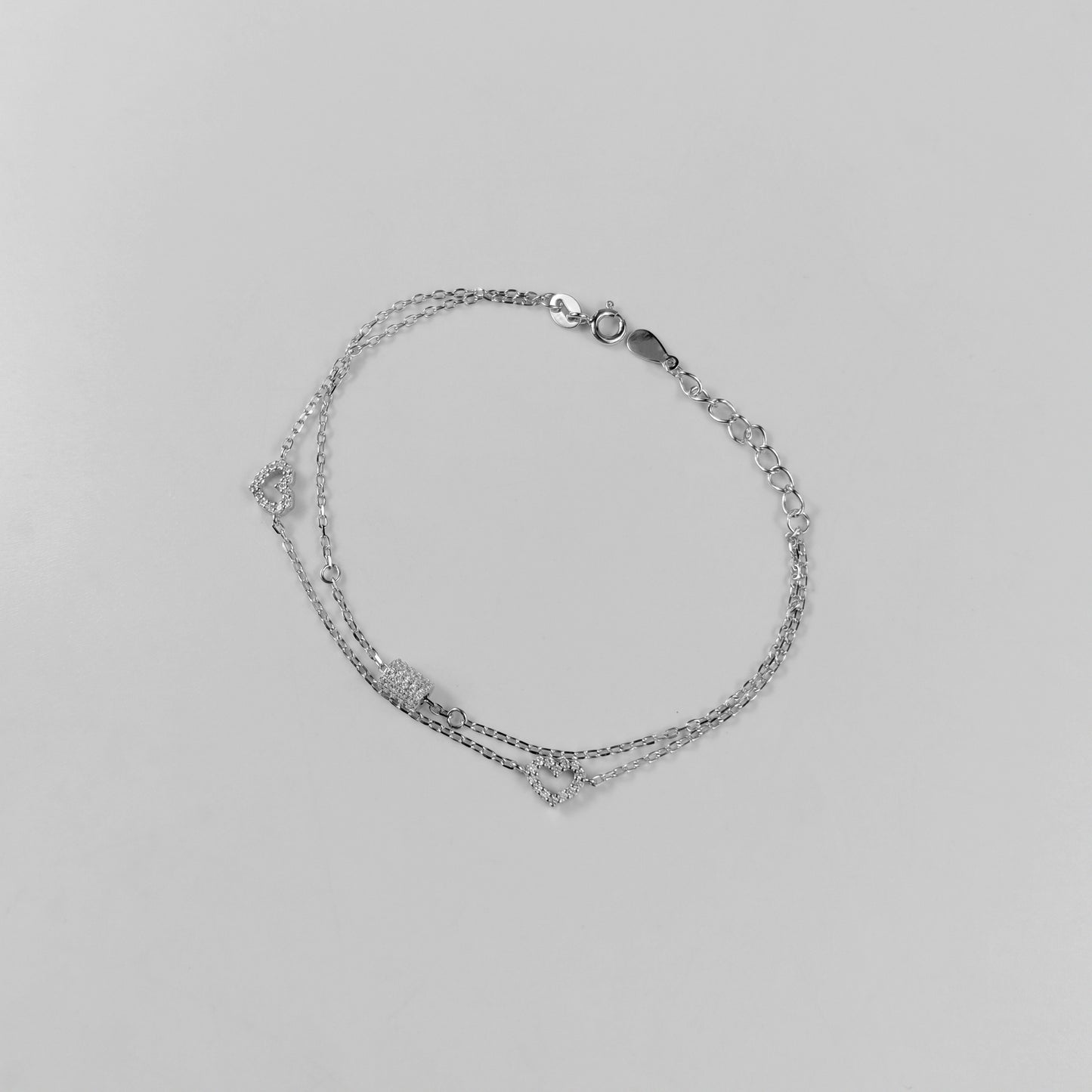 Sparkling Heart Harmony Bracelet