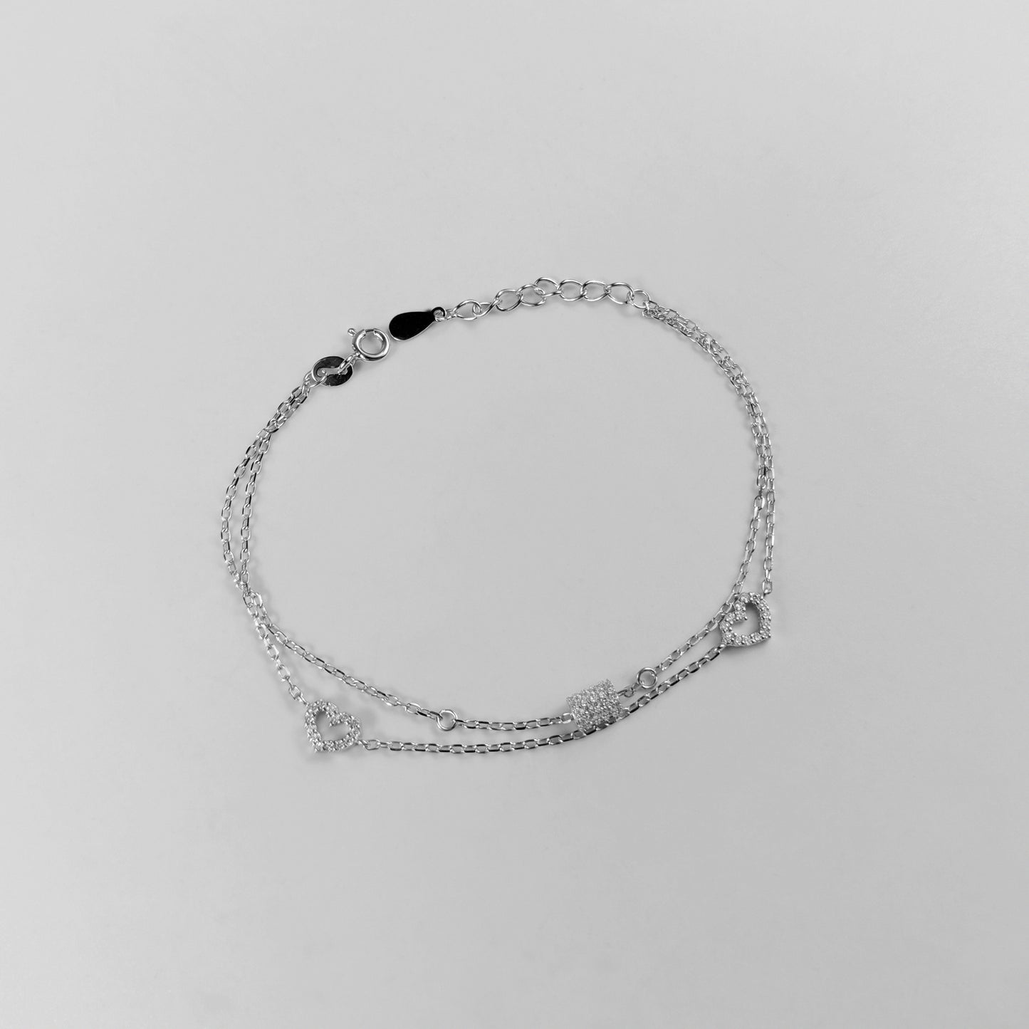 Sparkling Heart Harmony Bracelet