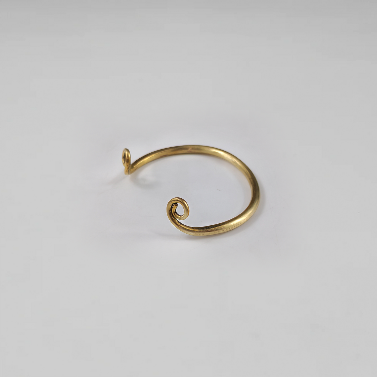 Spiral Finial Brass Cuff
